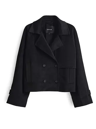 OPUS | Wolljacke HAILI | schwarz